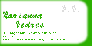 marianna vedres business card